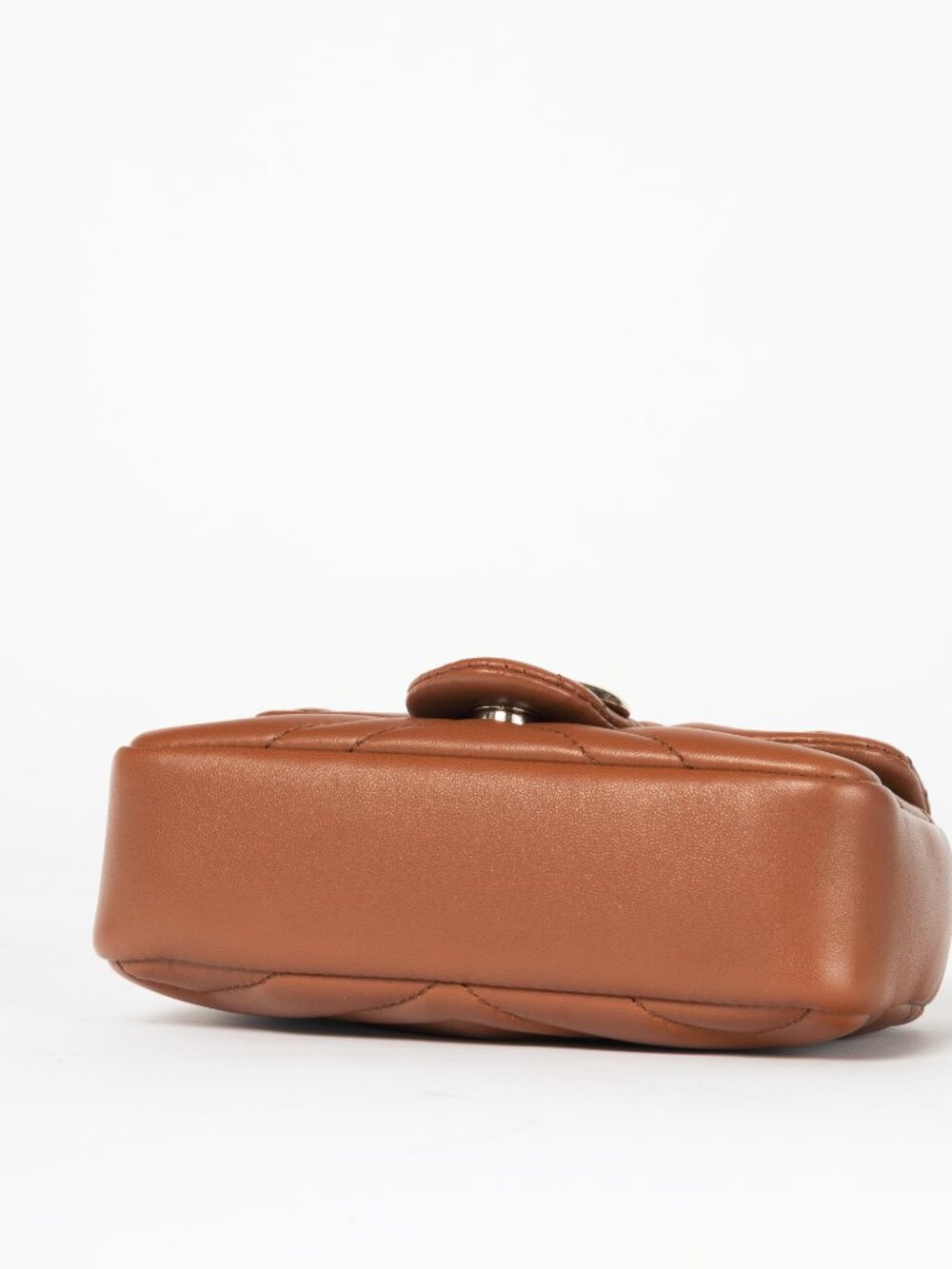 Gucci GG Marmont Brown Matelassé Chevron Mini Shoulder Bag - Picture 5 of 13